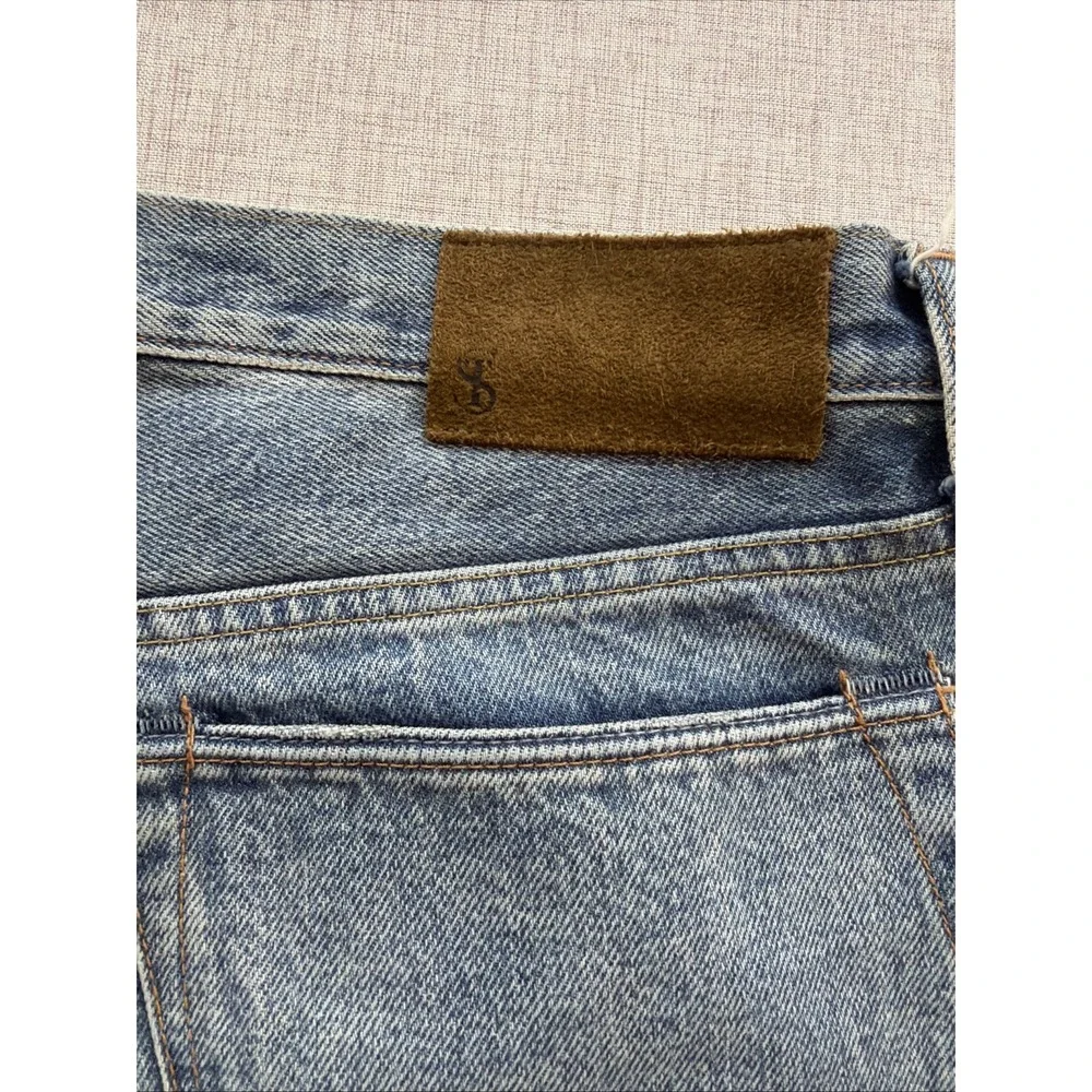 Todd Snyder Selvedge Jeans 34X32 Japanese Denim Button Fly Wash Distressed